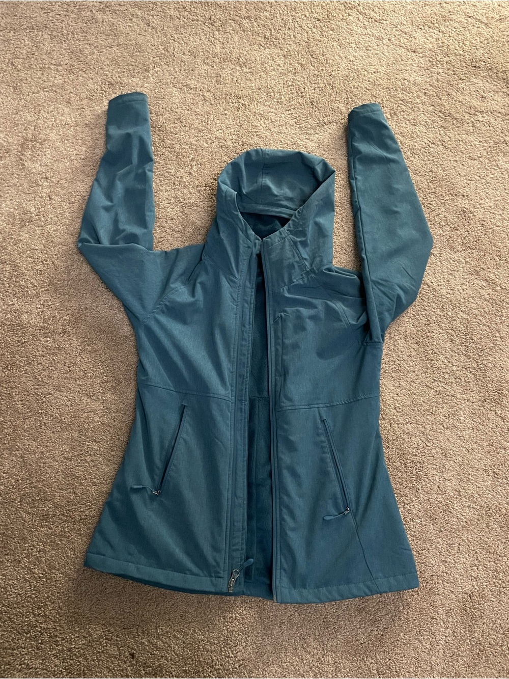 Kirkland Signature Teal Hooded Utility Jacket